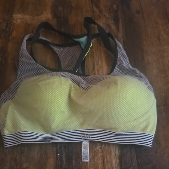 Victoria's Secret Other - Victoria's Secret Neon Yellow and Black Sports Bra